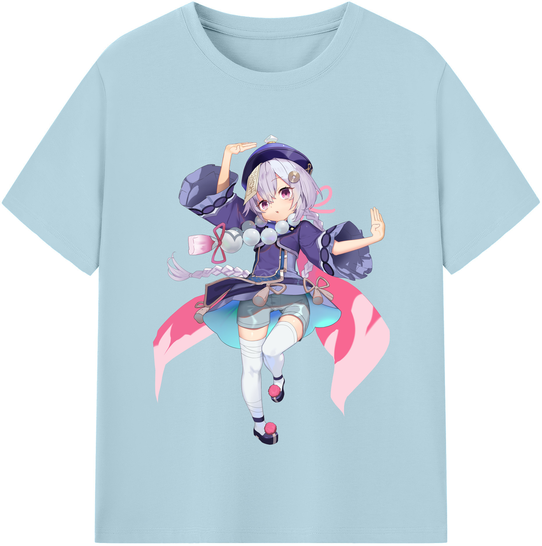 げんし神 七七 なな  genshin Nana 綿100％半袖Tシャツ（フロントプリント）